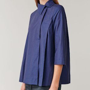 COTTON SHIRT WITH OFF-CENTRE COLLAR - NWT